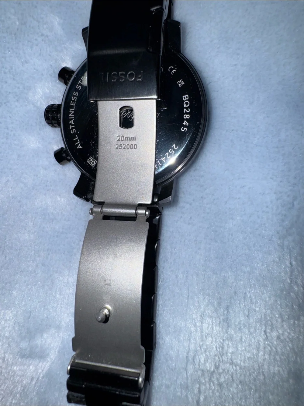 Fossil Men's Gunmetal Stainless Steel Chronograph Watch